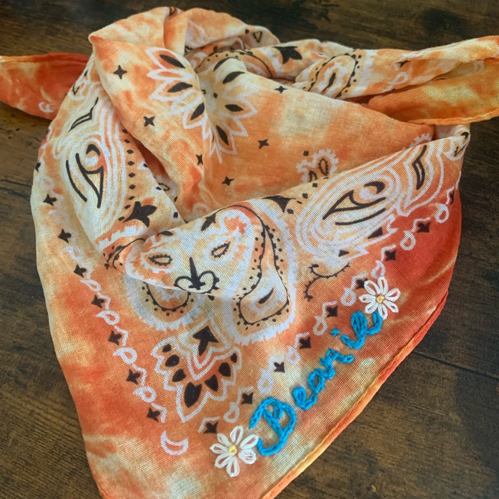 Custom Embroidered Bandana/Handkerchief